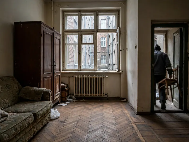 Opróżnianie mieszkania w oficynie kamienicy